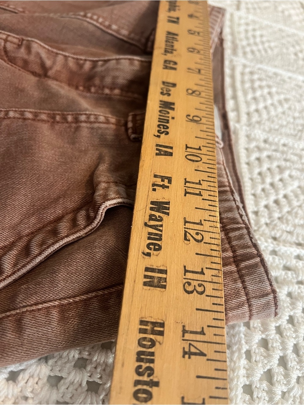 Vervet Los Angeles Brown Cargo Jeans Sz 27 - Picture 6 of 7
